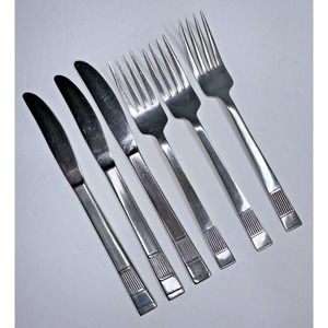 Armack Japan Stainless Flatware Replacement 6 pc set forks knives